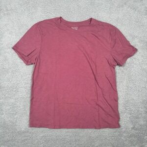Athleta T-Shirt Women's Small Red 100% Cotton Oversized Short Sleeve
